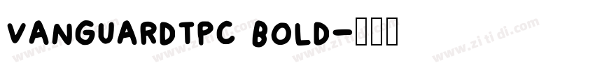 vanguardtpc bold字体转换